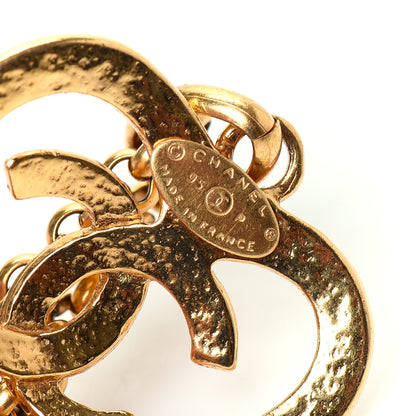 Chanel CC Heart Chain Pendant Necklace Gold 4 of 4