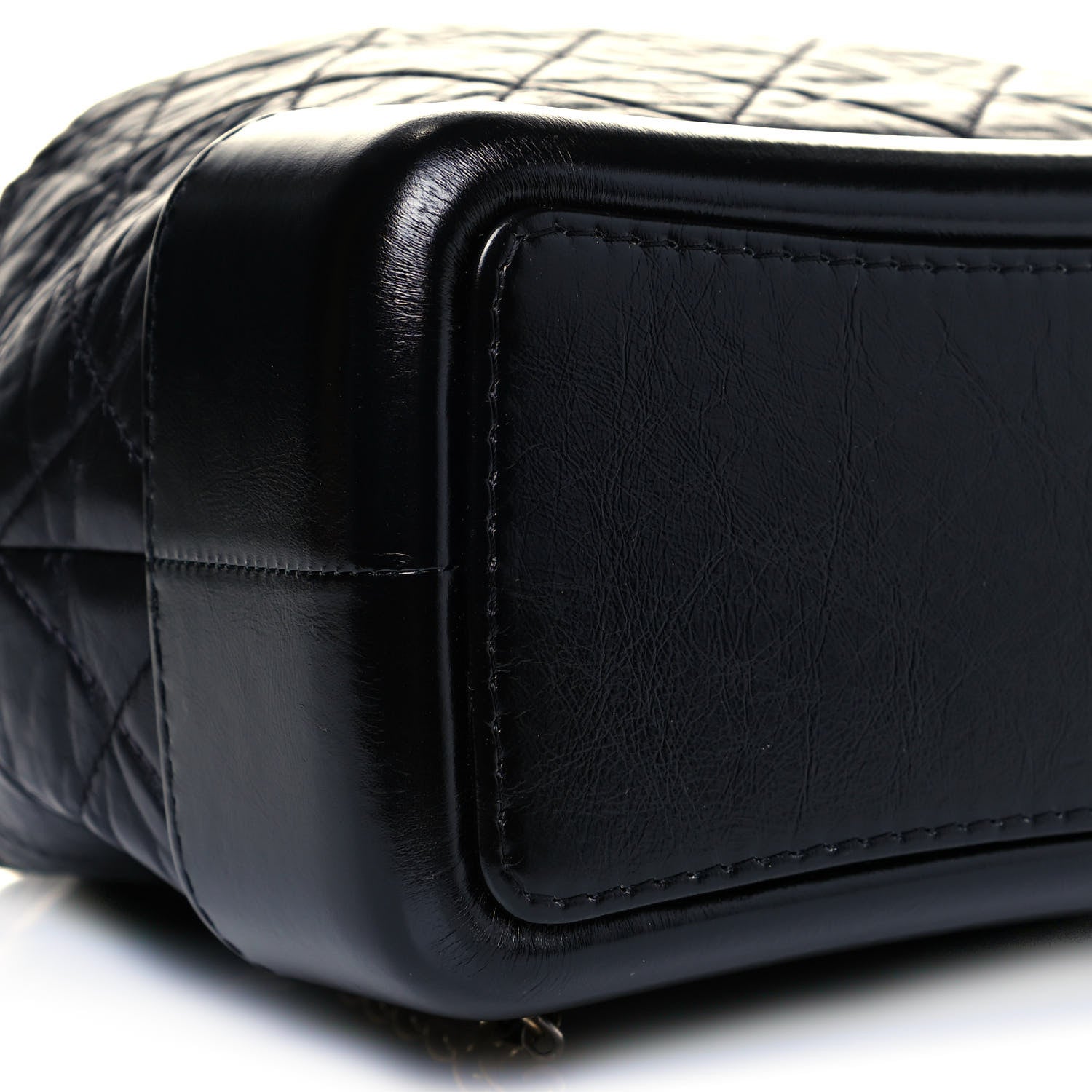 Chanel Aged Calfskin Quilted Small Gabrielle Backpack Black 9 of 11