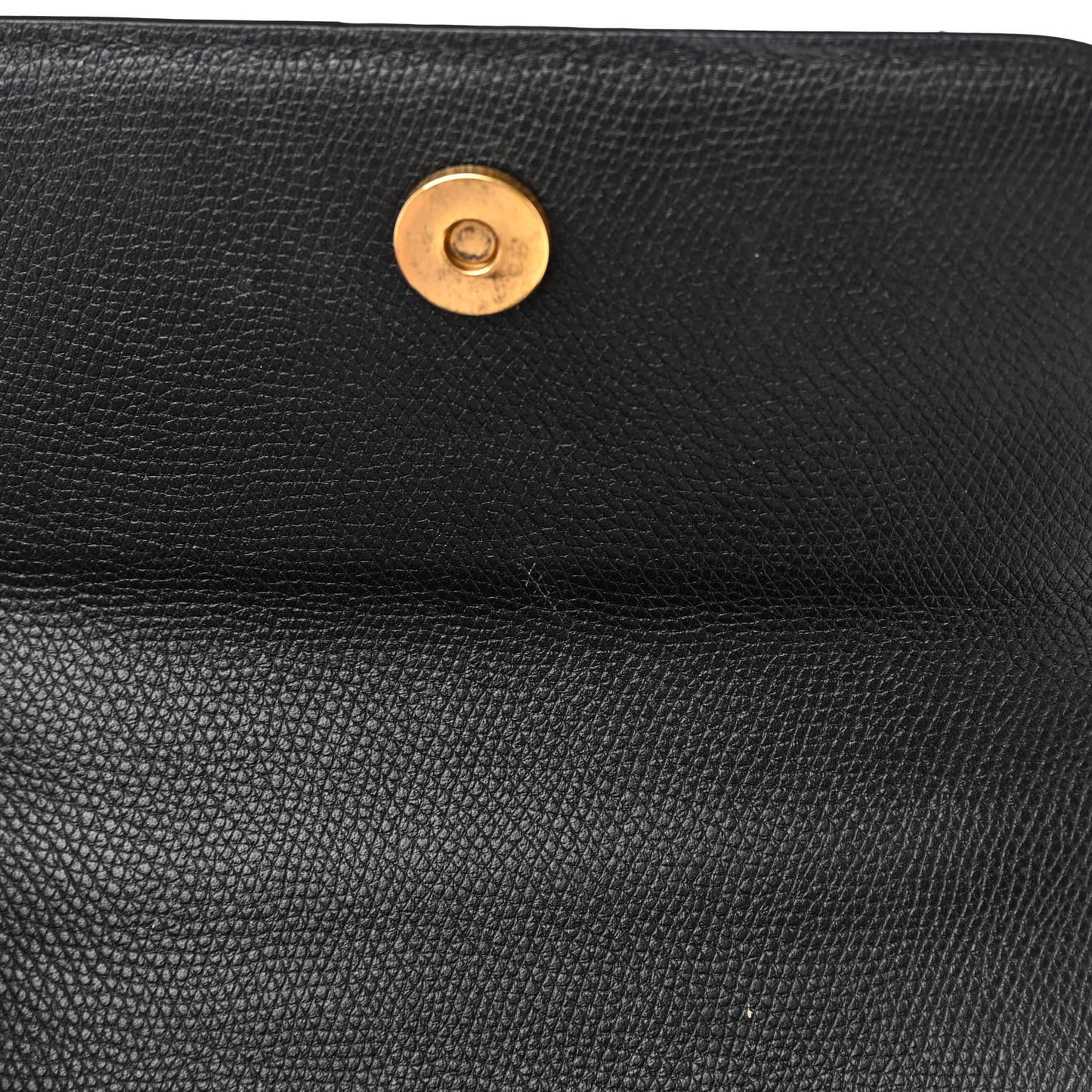 Grainy Calfskin Small VSling Shoulder Bag Black