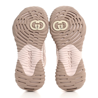 Gucci Calfskin Interlocking G Ripple Womens Platform Sneakers 36 Light Pink 6 of 10