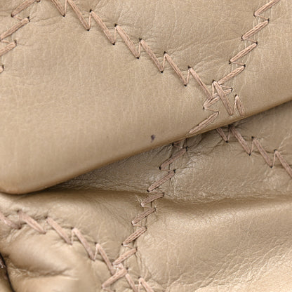 Chanel Metallic Lambskin Stitched Mini Flap Beige 12 of 13