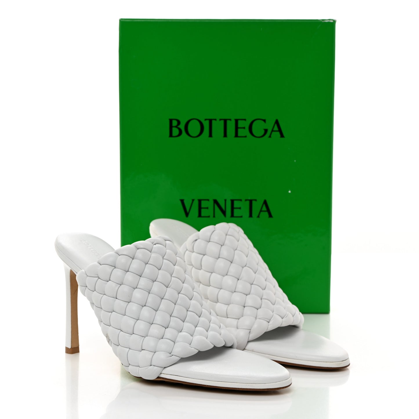 Nappa Padded Intreccio The Curve Sandals 39.5 Optic White