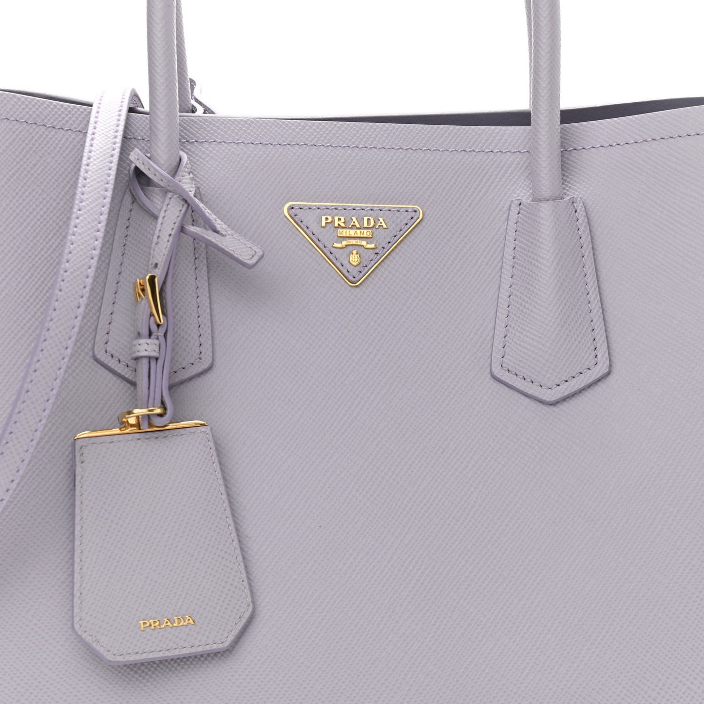 Saffiano Cuir Small Double Bag Glicine
