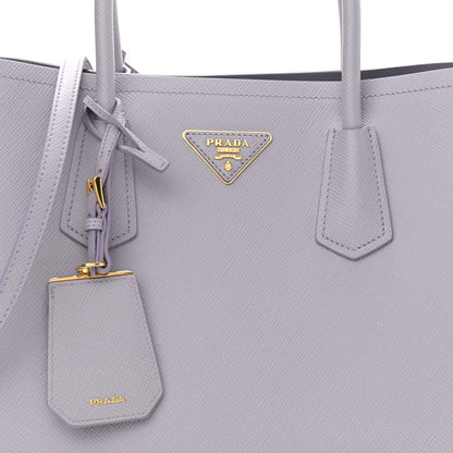 Prada Saffiano Cuir Small Double Bag Glicine 7 of 9