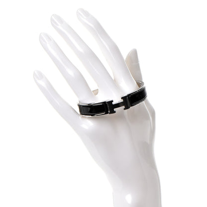 Hermes Enamel Narrow Clic Clac H Bracelet PM Black 2 of 5