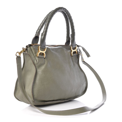 Chloe Calfskin Medium Marcie Satchel Baobab Green 4 of 9