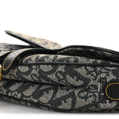 Christian Dior Monogram Saddle Bag Blue 10 of 13