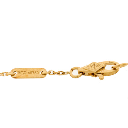 Van Cleef & Arpels 18K Yellow Gold Diamond Mini Frivole Bracelet 4 of 5