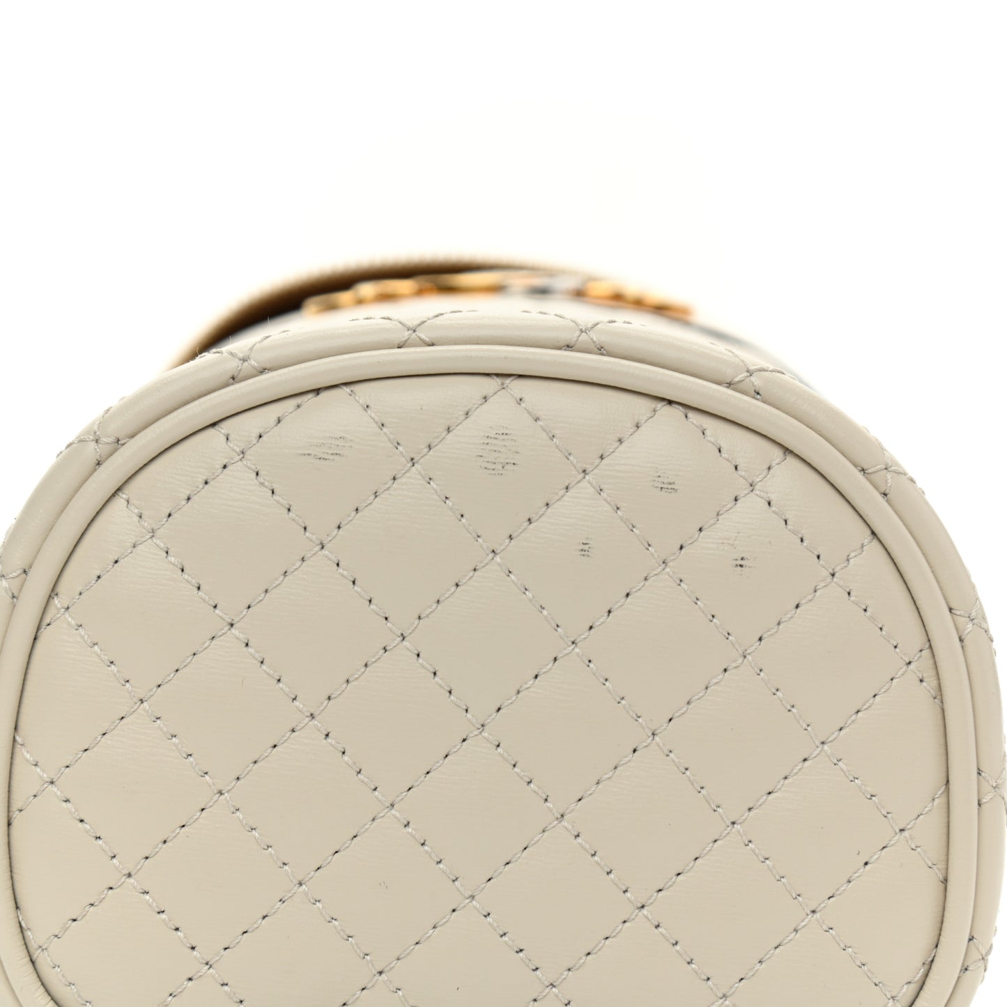 Calfskin Trapuntata Zumi Belt Bag Off White