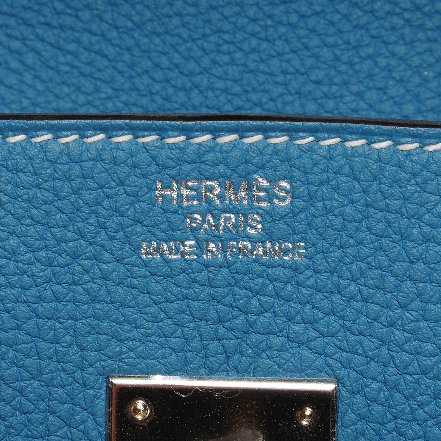 Hermes Togo Birkin 35 Blue Jean 16 of 27