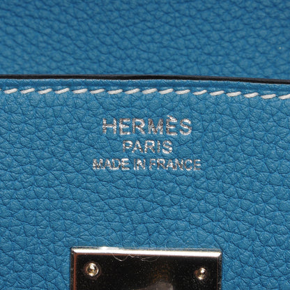 Hermes Togo Birkin 35 Blue Jean 16 of 27