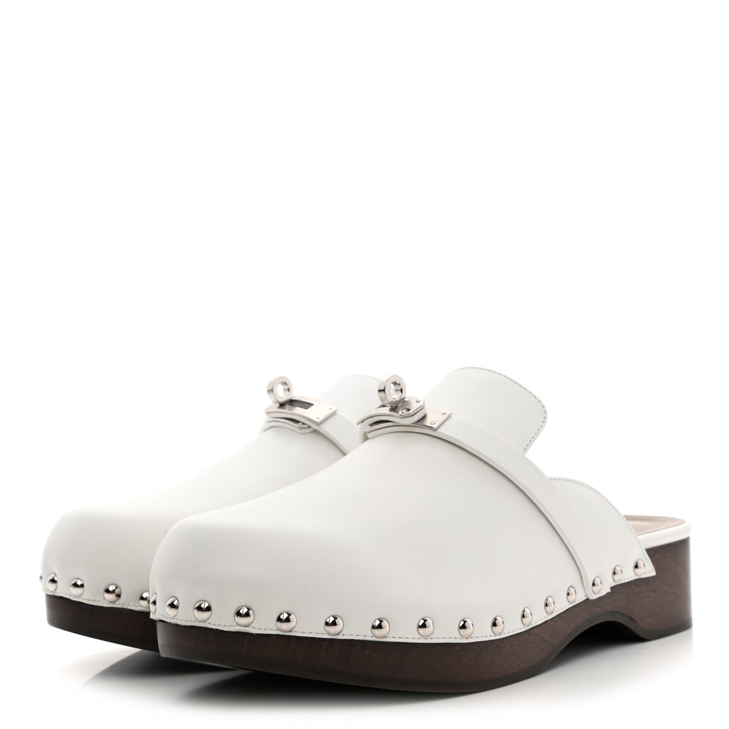 Calfskin Carlotta Mules 39 White