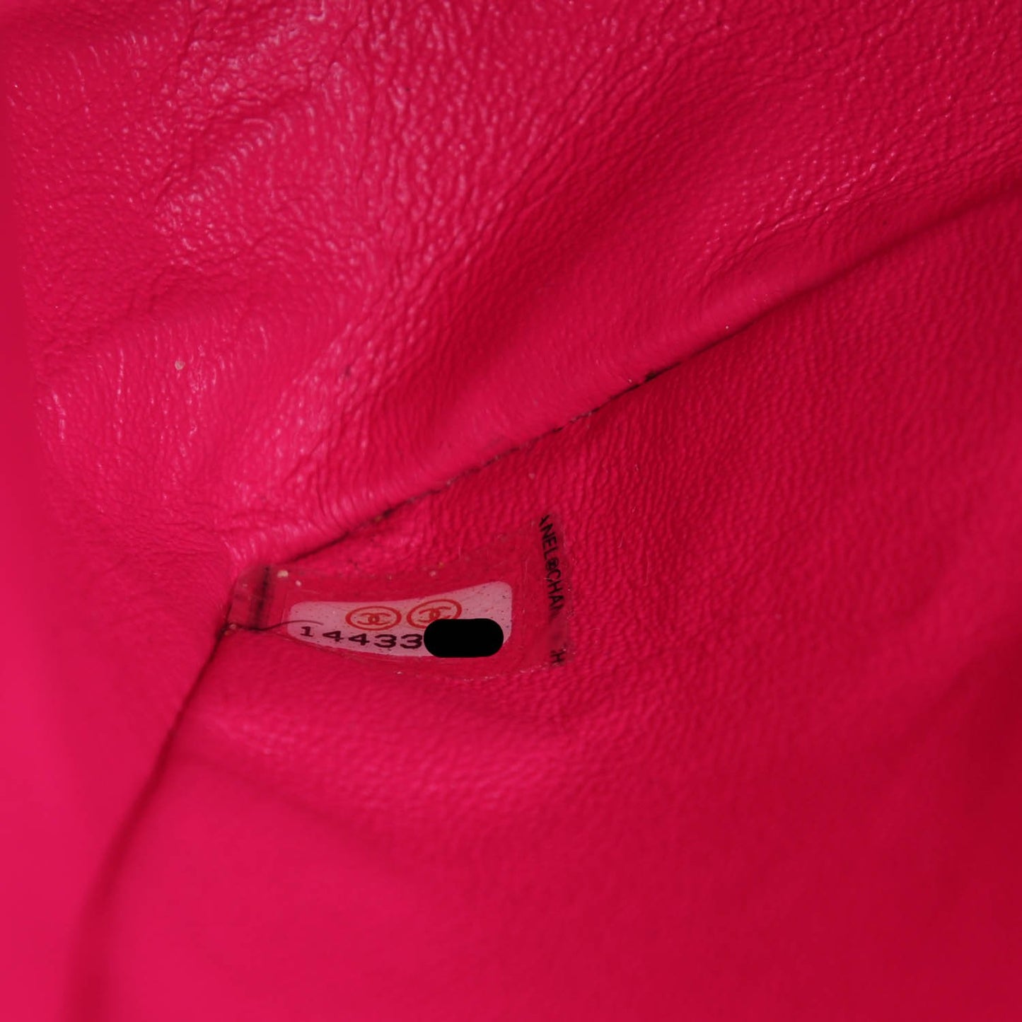 Patent Calfskin Quilted Jumbo Double Flap Fuchsia