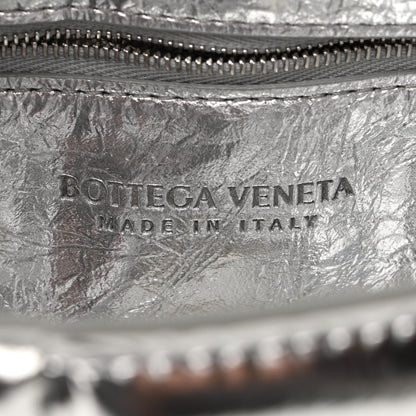Bottega Veneta Metallic Lambskin Padded Cassette Crossbody Bag Silver 6 of 9