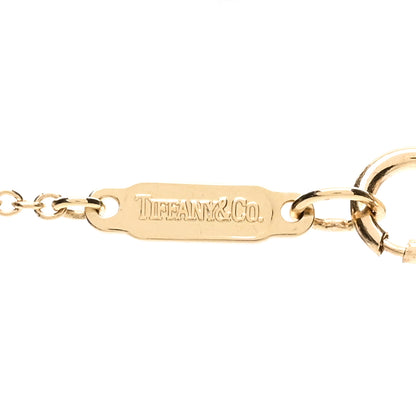Tiffany 18K Yellow Gold Diamond Small Cross Pendant Necklace 4 of 5