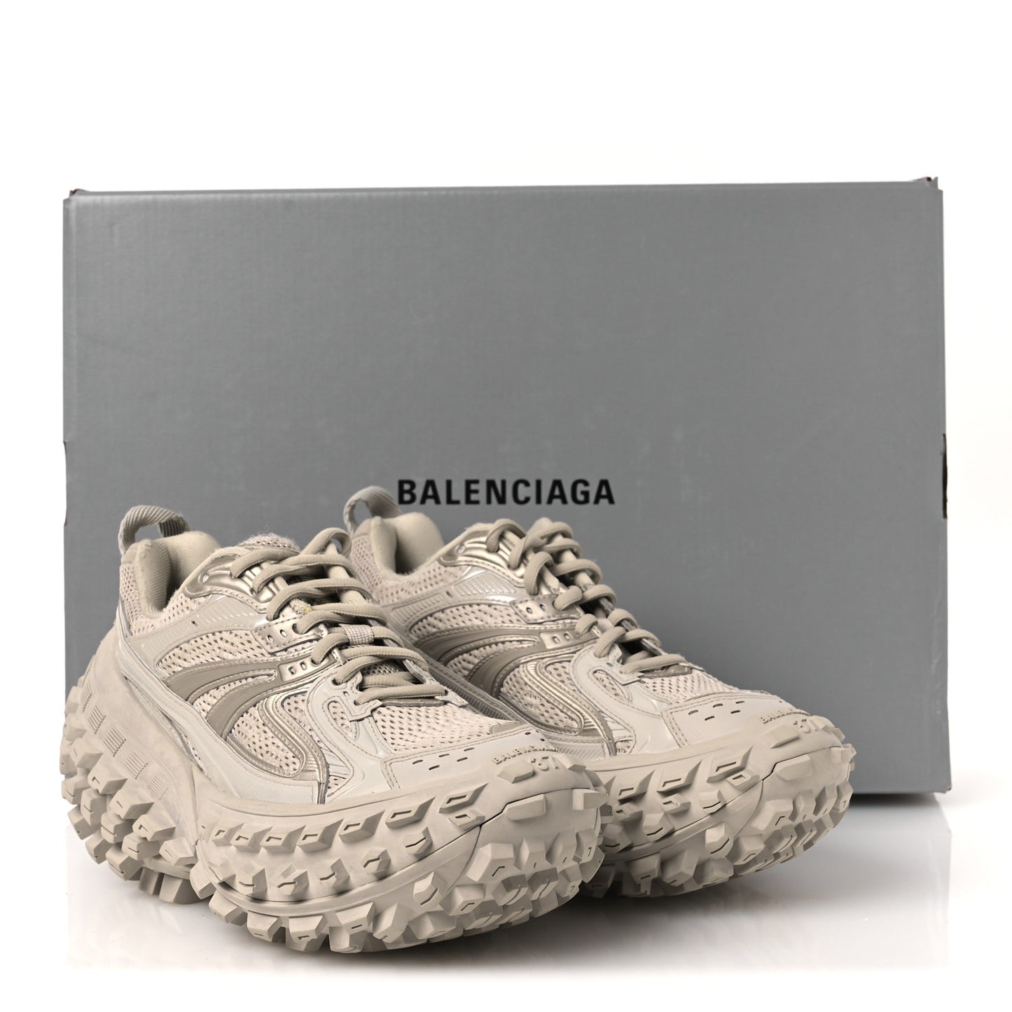 Rubber Mesh Monocolor Womens Defender Sneakers 37 Monocolor Beige