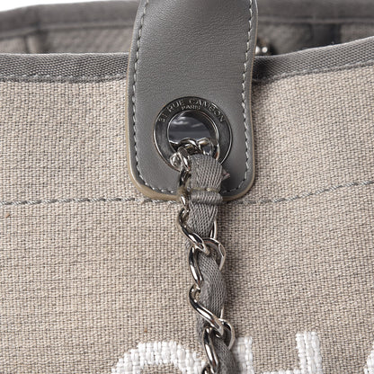 Chanel Canvas Large Deauville Tote Grey 11 of 11