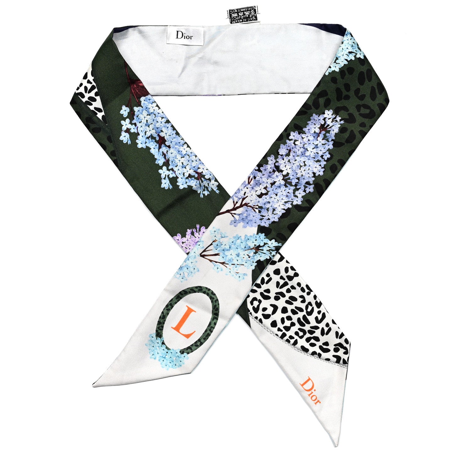 Christian Dior Silk ABCDior L Mitzah Scarf 1 of 5