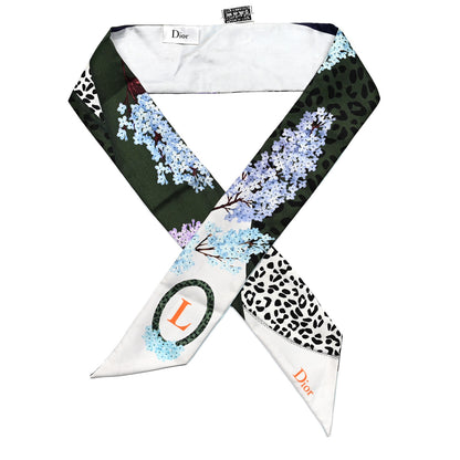 Christian Dior Silk ABCDior L Mitzah Scarf 1 of 5
