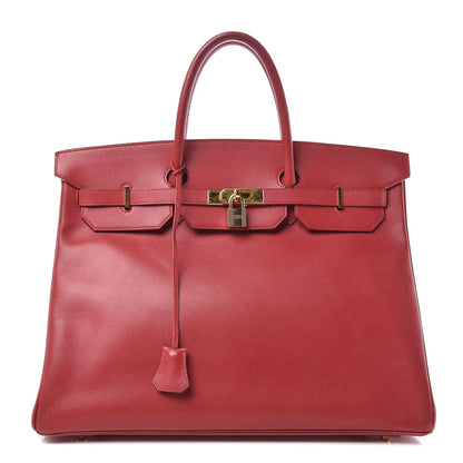 Hermes Courchevel Birkin 40 Rouge 1 of 46
