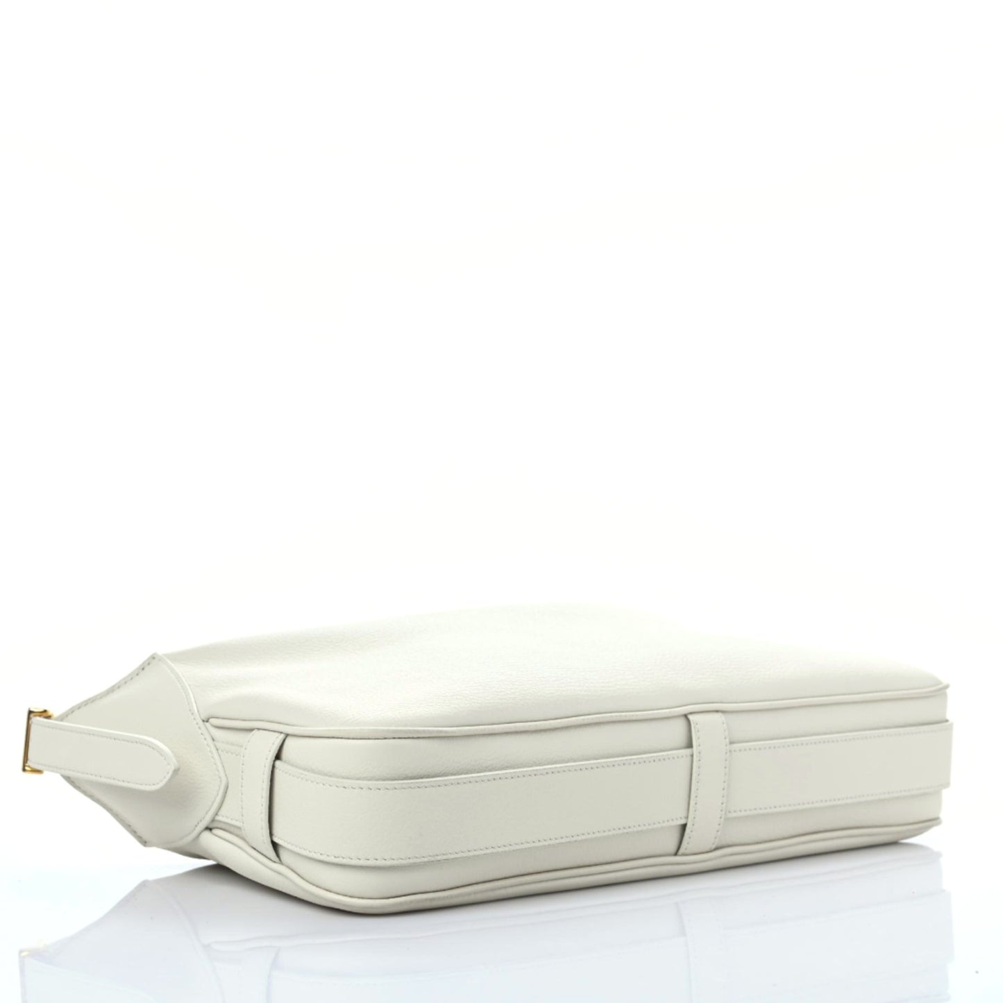 Supple Calfskin Medium Romy Shoulder Bag White