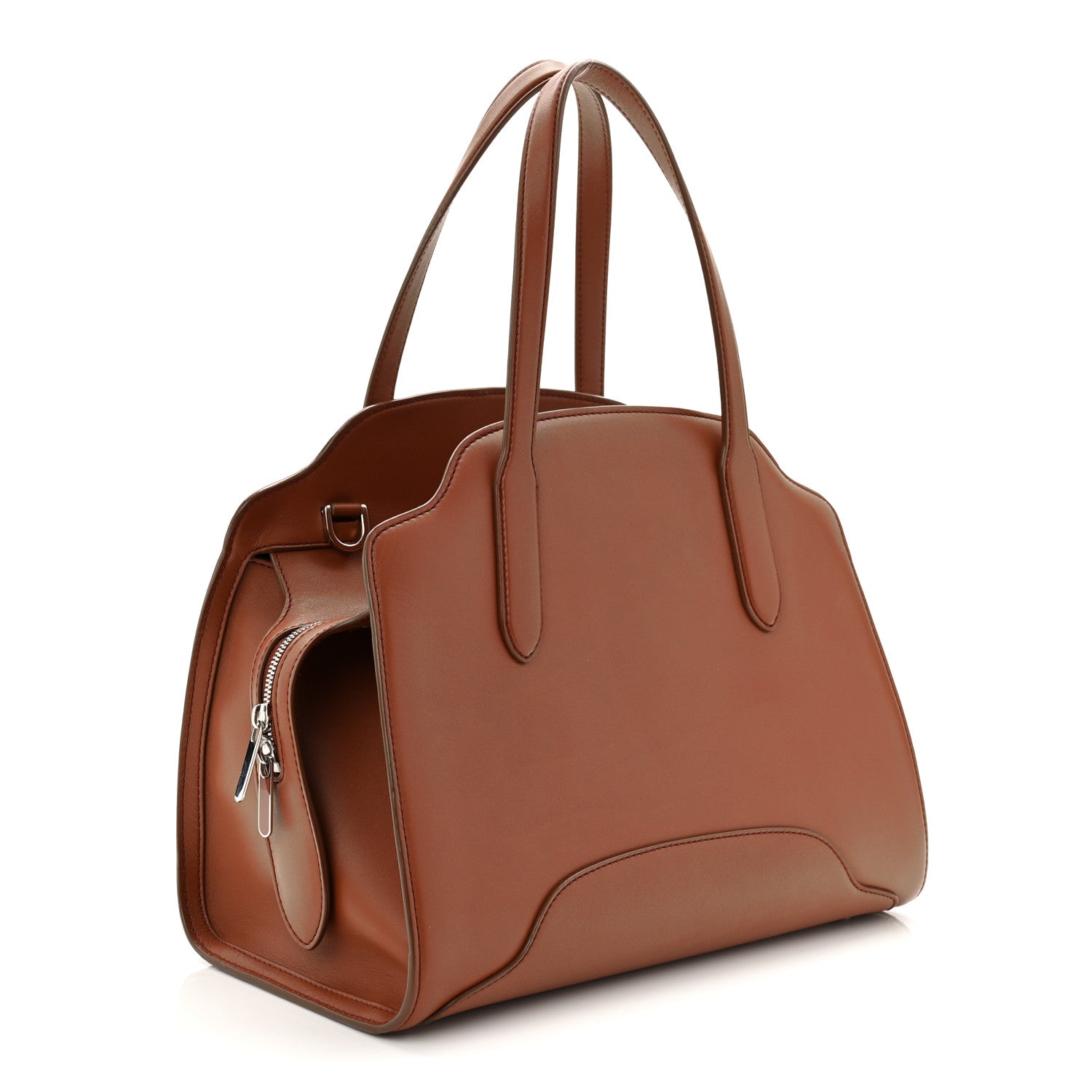 Loro Piana Smooth Calfskin Medium Sesia Kummel 3 of 9