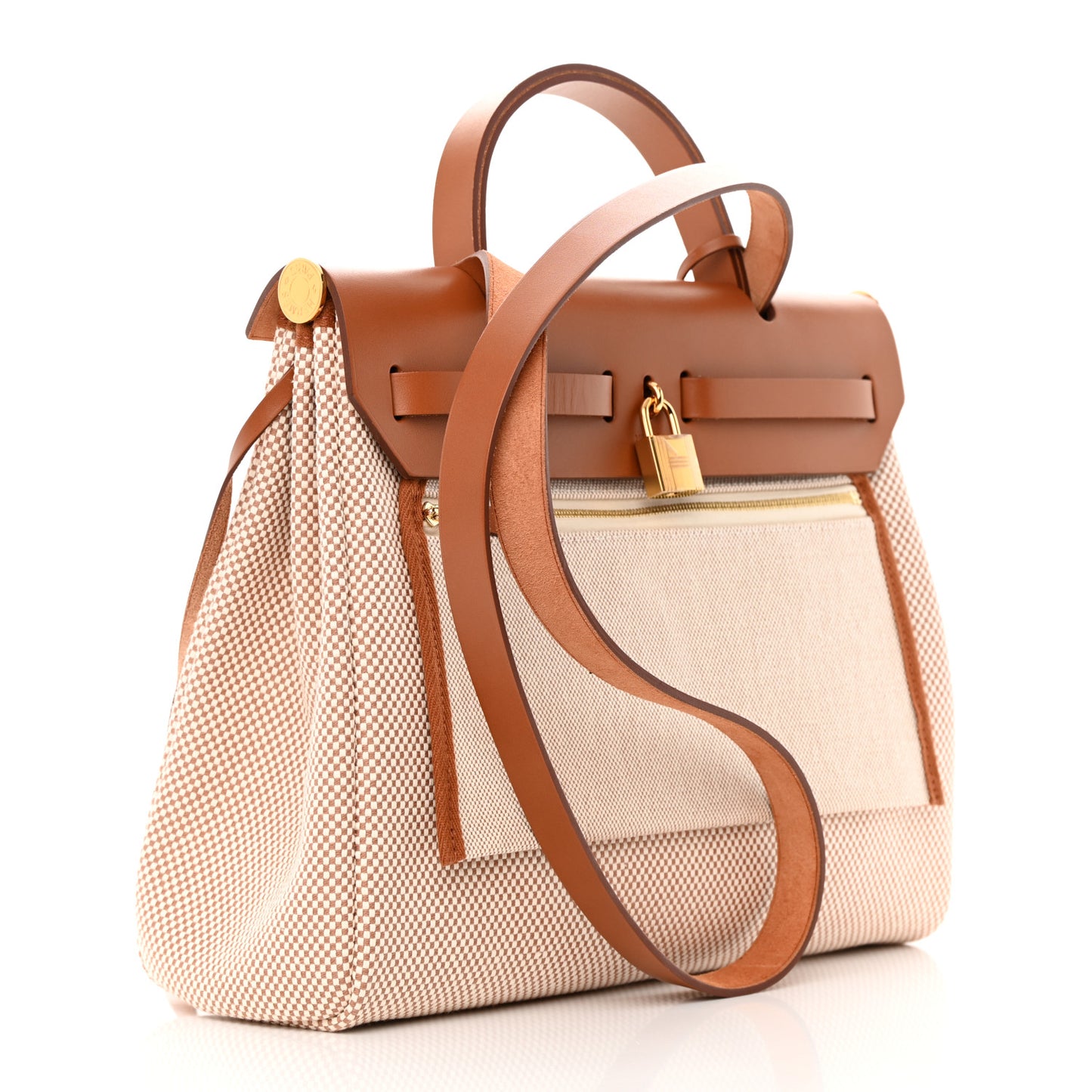 Vache Hunter Criss Viking Herbag Zip Retourne 31 PM Ecru Beige Naturel