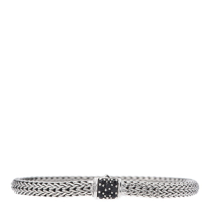 John Hardy Sterling Silver Black Sapphire 6.5mm Classic Chain Bracelet 1 of 4