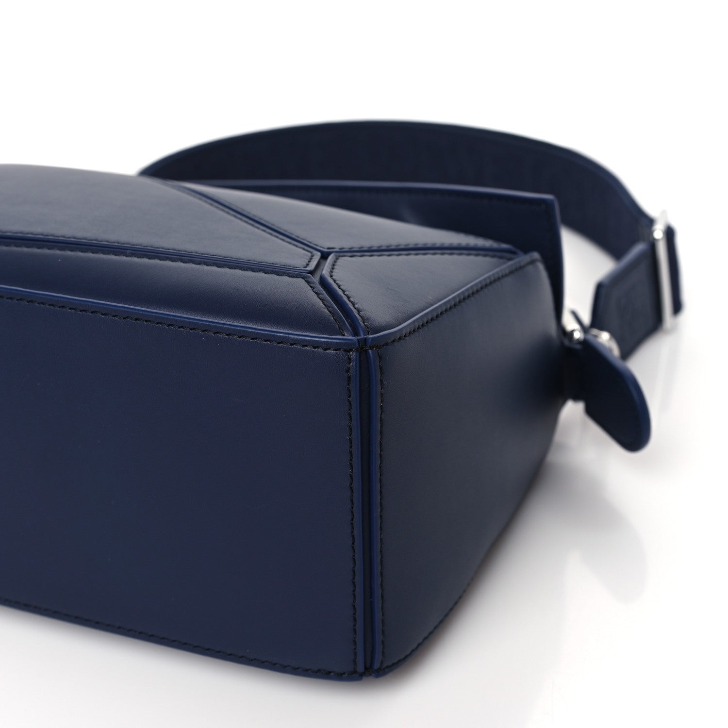 Loewe Satin Calfskin Small Puzzle Bag Abyss Blue 7 of 7
