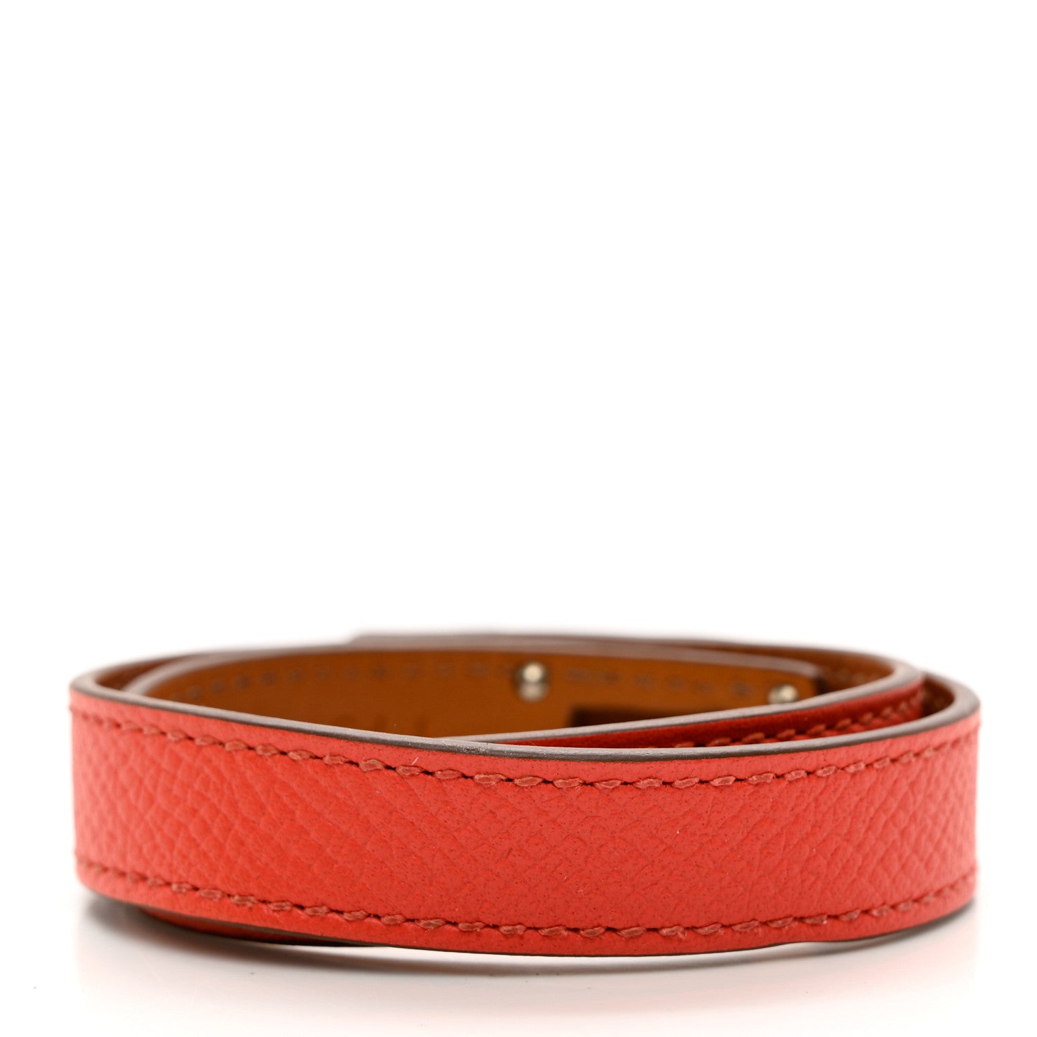 Hermes Epsom Kelly Double Tour Bracelet S Rose Jaipur 2 of 5