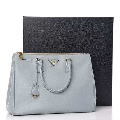 Prada Saffiano Large Galleria Double Zip Tote Lago 12 of 12