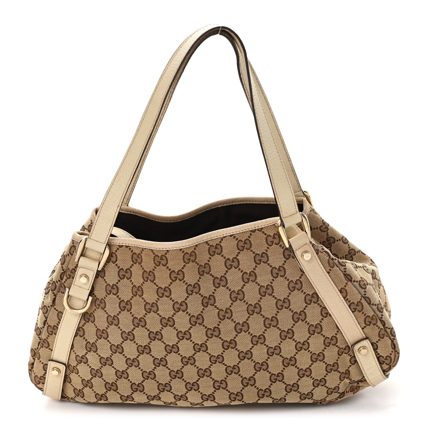 Monogram Medium Abbey Shoulder Bag Off White