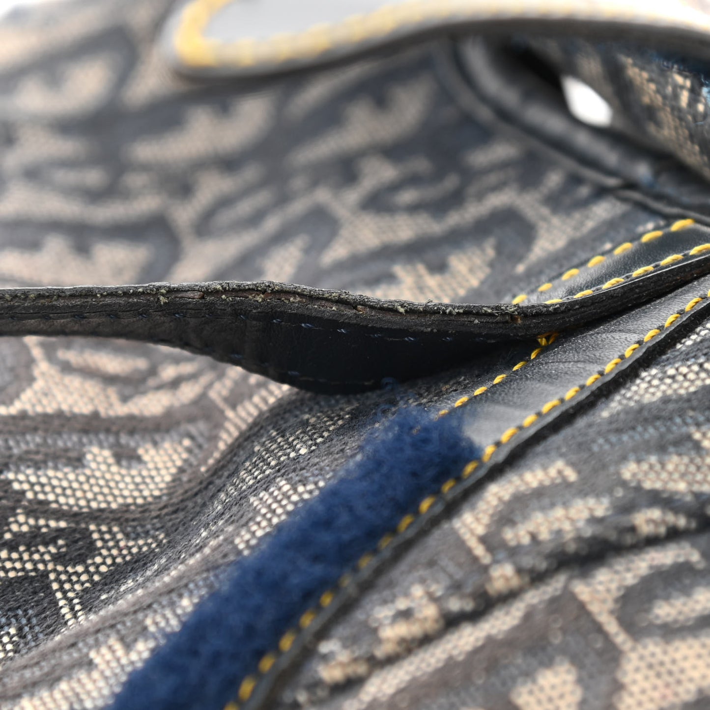 Monogram Saddle Bag Blue