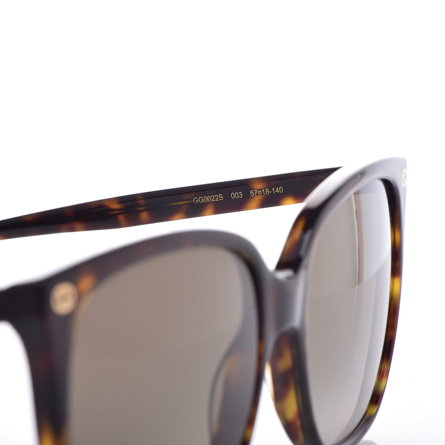 Gucci GG Sunglasses GG0022/S Tortoise 5 of 8