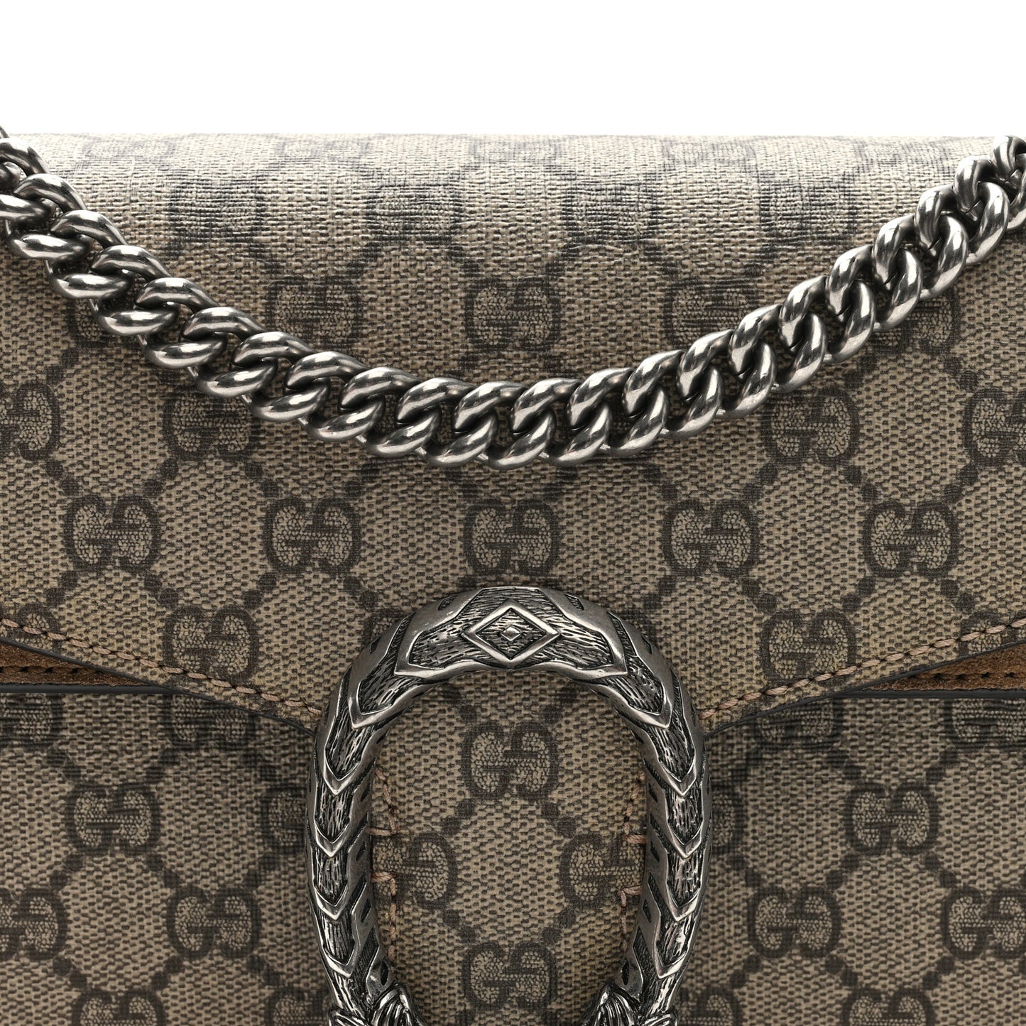 GG Supreme Monogram Small Dionysus Shoulder Bag Taupe