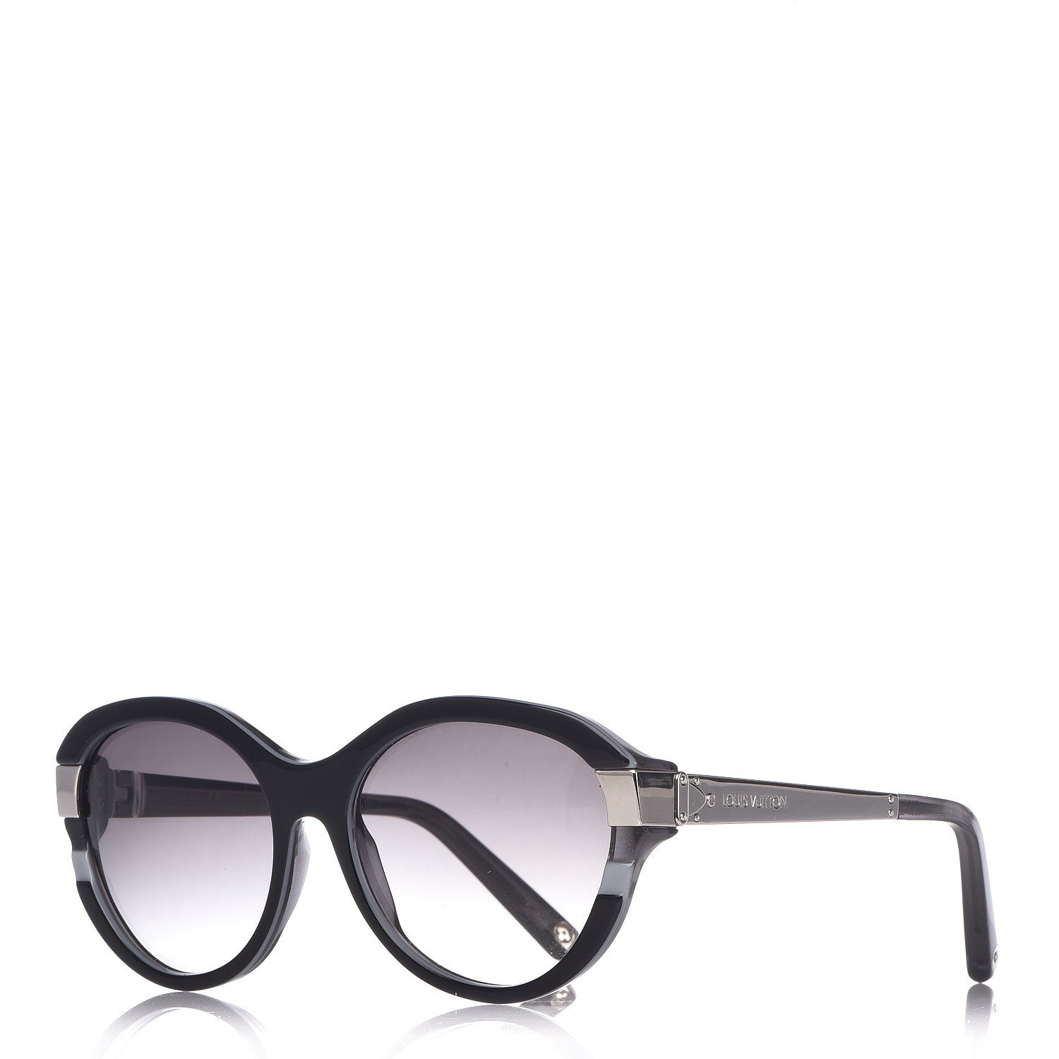 Louis Vuitton Acetate Petit Soupcon Cat Eye Sunglasses Z0489W Black 1 of 7