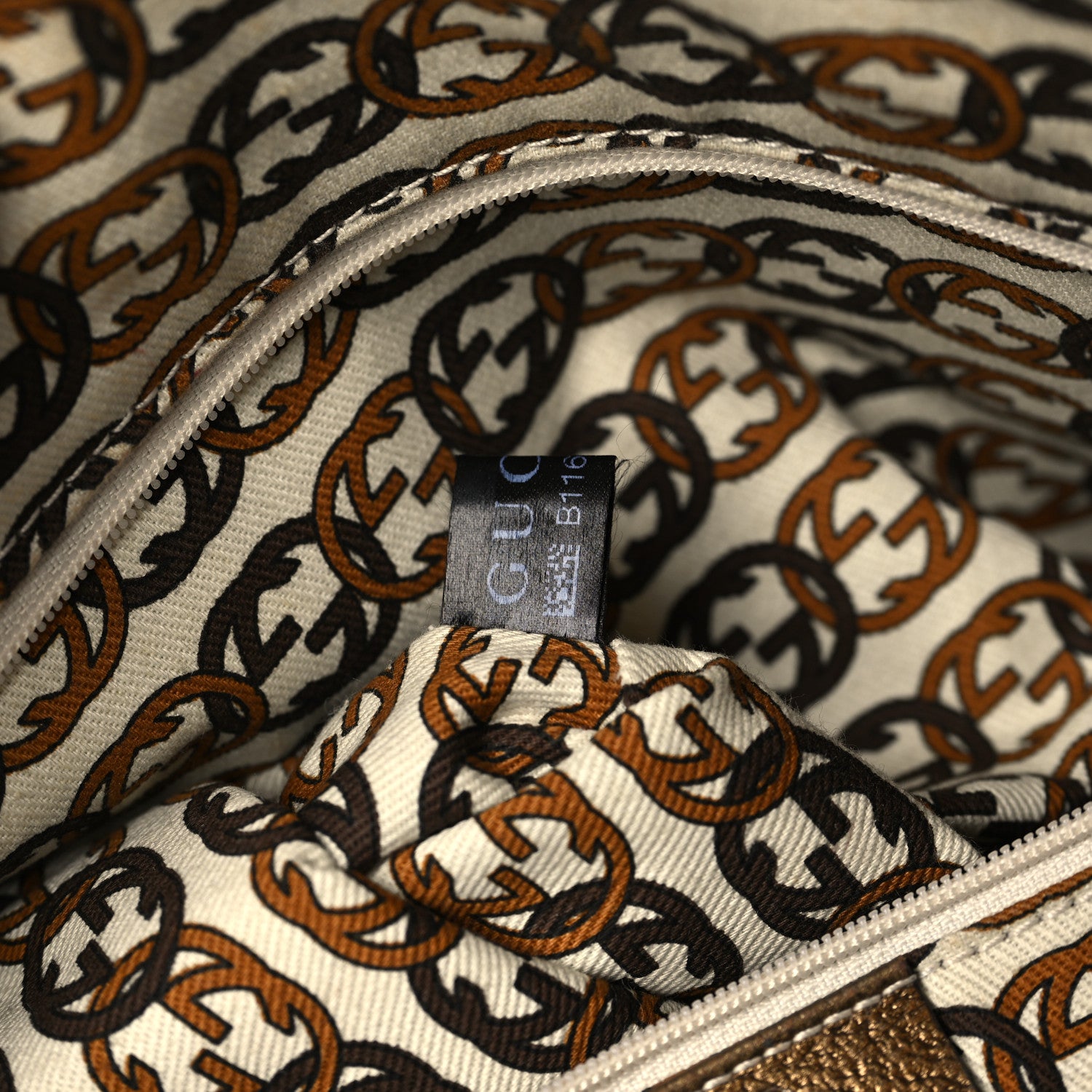 Gucci Monogram Medium Princy Tote Gold 8 of 11