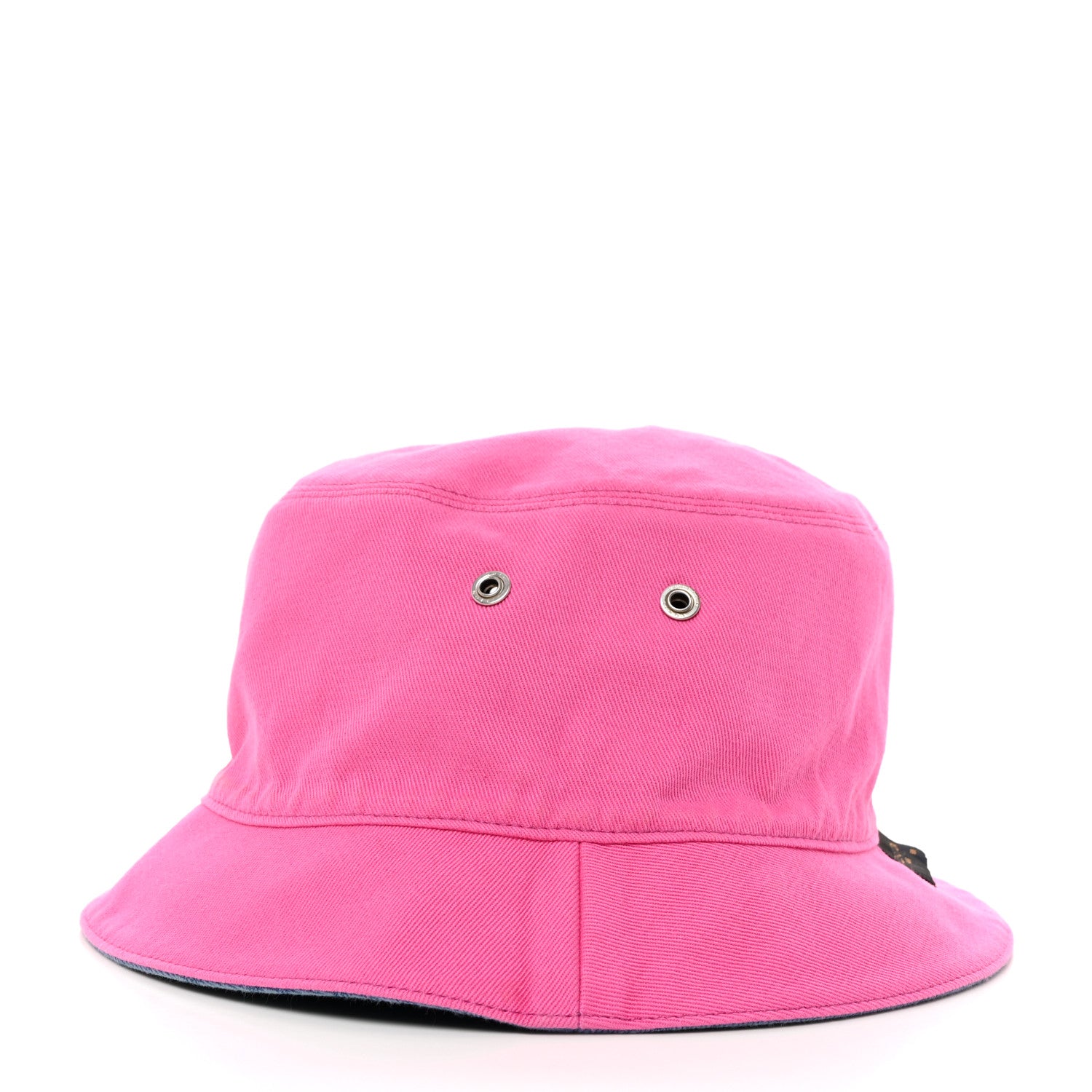 Louis Vuitton Monogram Denim Reversible Bucket Hat 58 Blue Pink