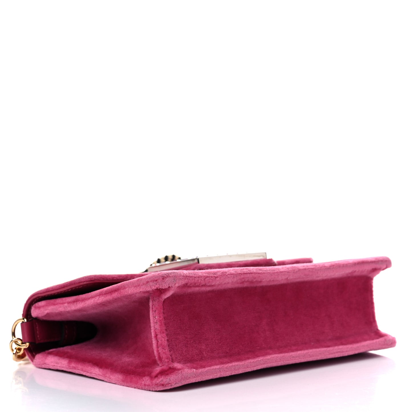 Velvet Crystal Square G Shoulder Bag Light Raspberry Rose