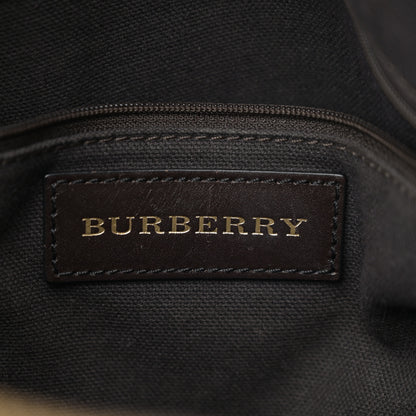 Burberry Haymarket Check Small Orchard Bowling Bag Chocolate 6 of 12