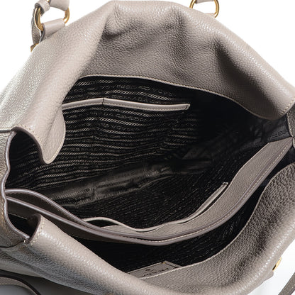 Prada Vitello Daino North South Tote Argilla 5 of 10