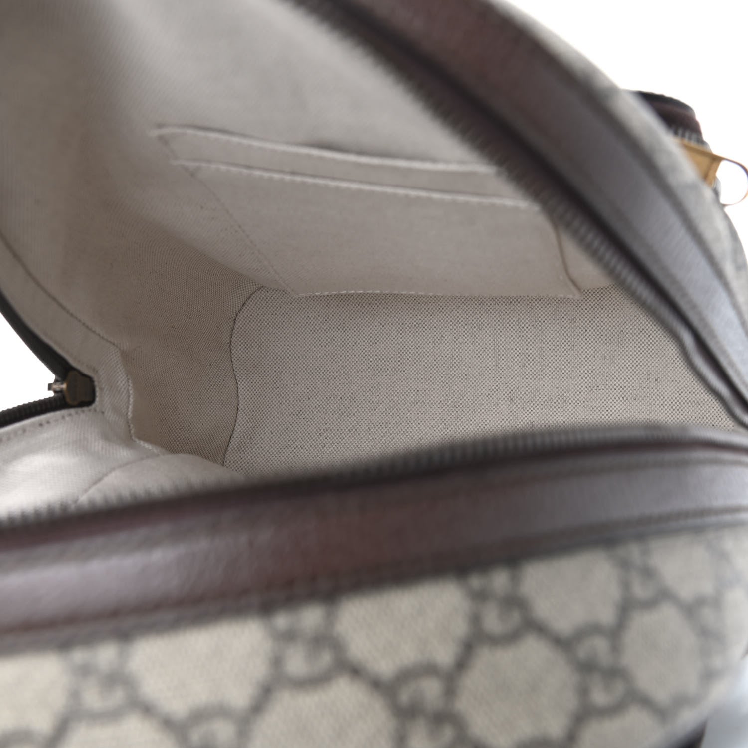Gucci GG Supreme Monogram Calfskin Web Small Ophidia Day Backpack Beige Ebony New Acero 5 of 9