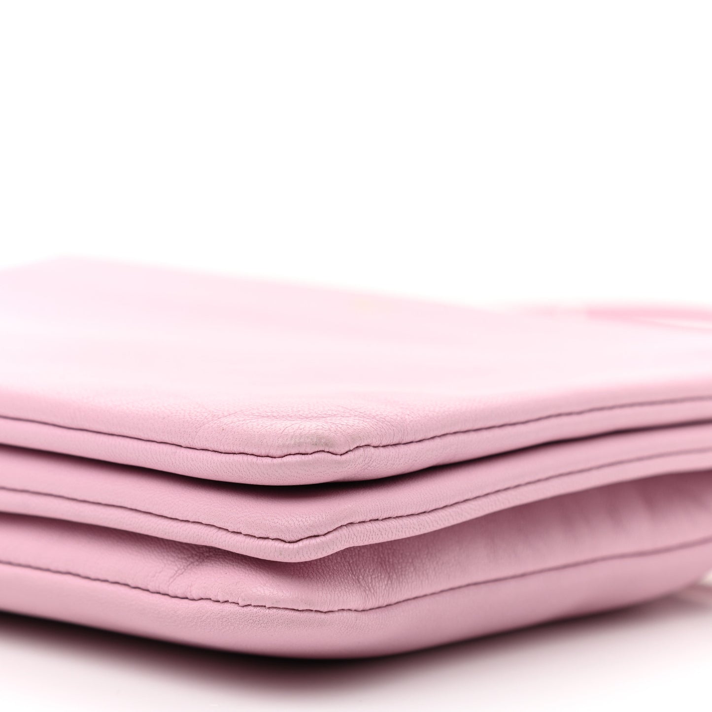 Lambskin Large Trio Crossbody Bag Pink