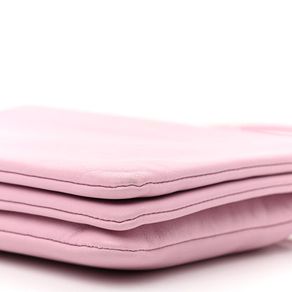 Celine Lambskin Large Trio Crossbody Bag Pink 9 of 9