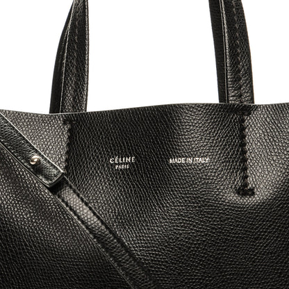 Celine Grained Calfskin Small Vertical Cabas Black 6 of 9