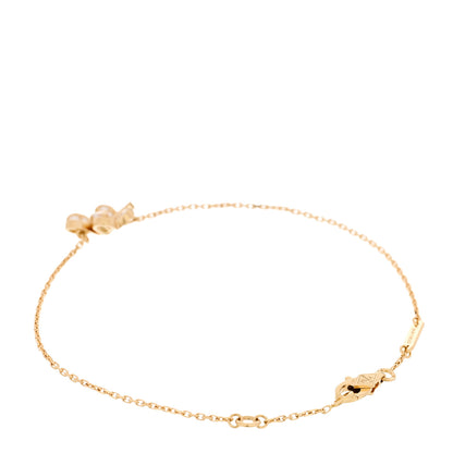 Van Cleef & Arpels 18K Yellow Gold Diamond Mini Frivole Pave Bracelet 2 of 4