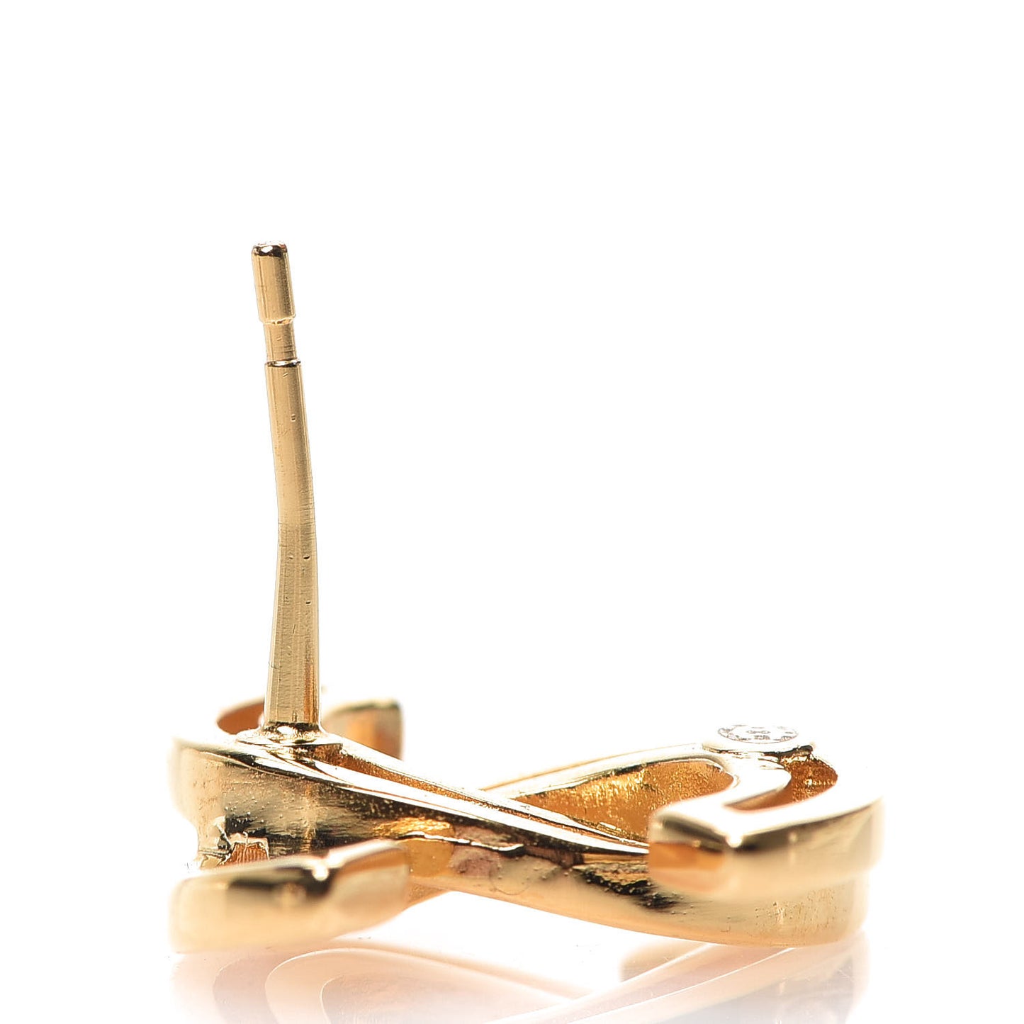 Metal Obazine CC Earrings Gold