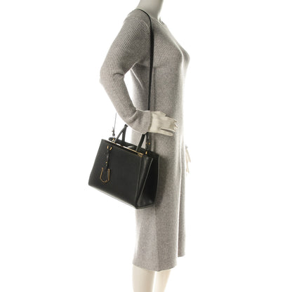 Fendi Vitello Elite Petite 2Jours Tote Black 2 of 7