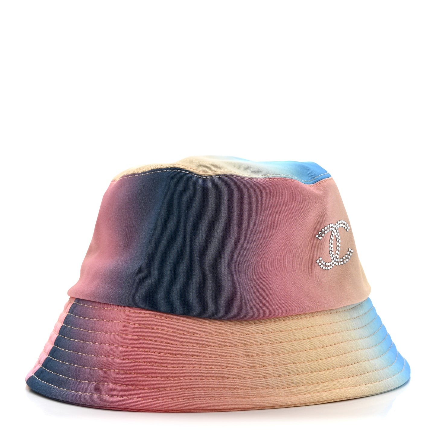 Canvas Crystal Ombre CC Bucket Hat M Pink Yellow Blue