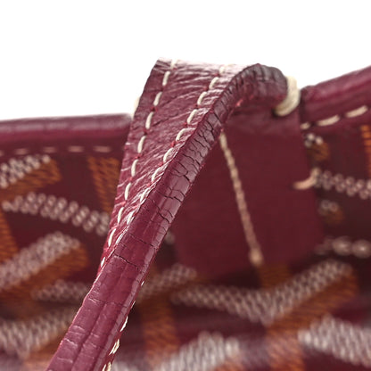 Goyard Goyardine Sac Hardy Pet Carrier PM Burgundy 13 of 16
